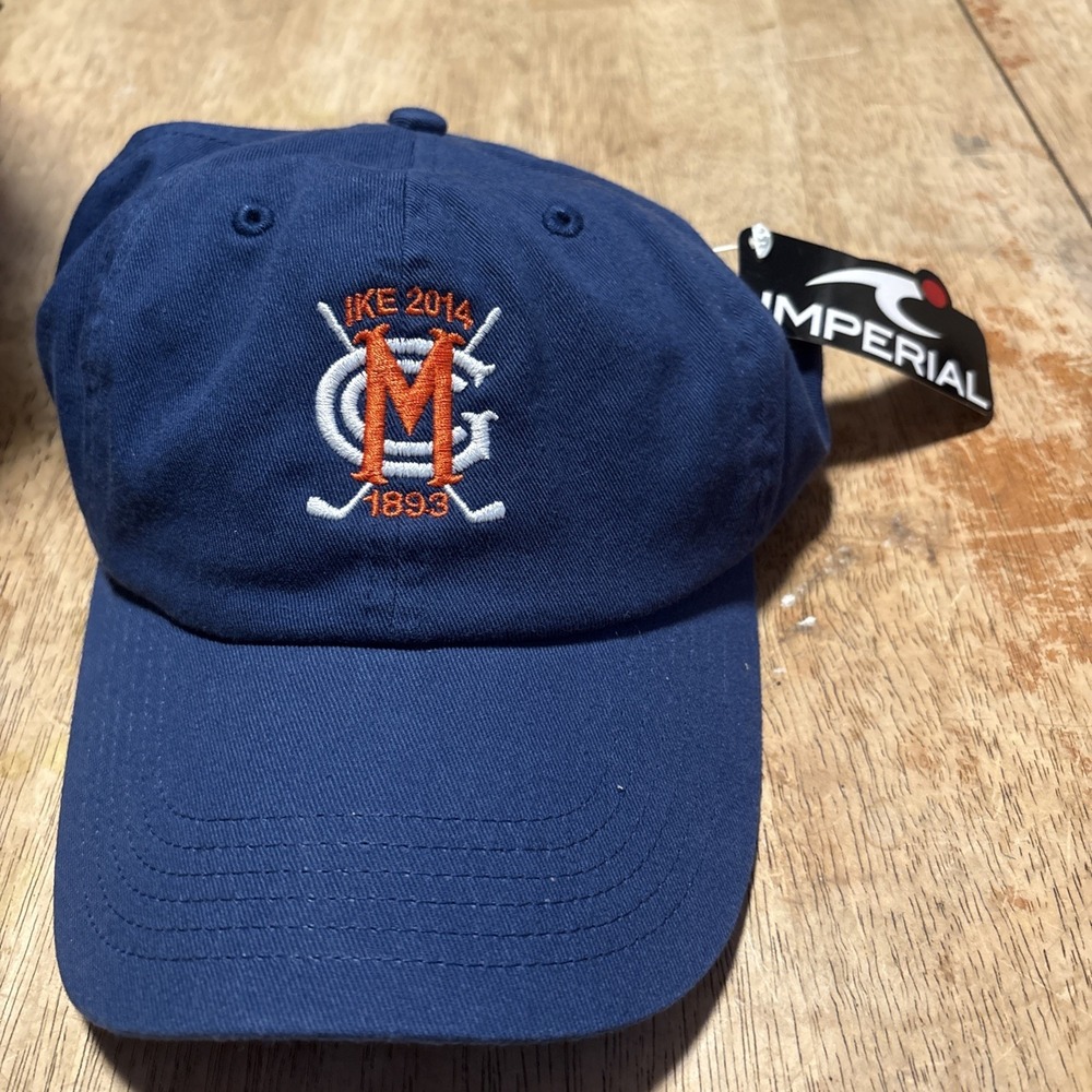 Imperial Montclair Golf Club Blue Cotton Strapback Boys Golf Cap Hat NWT